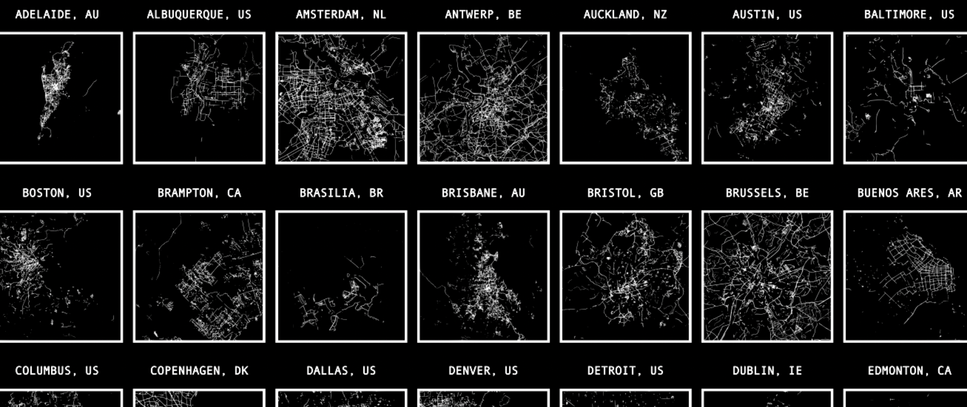 How can urban bike networks be visualized?